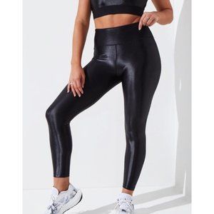 Noli Liquid Black Gloss Leggings Size M